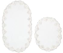 Vonios kilimėlių rinkinys Foutastic Zara P 299ANR1503, balta sp., 115 cm x 65 cm