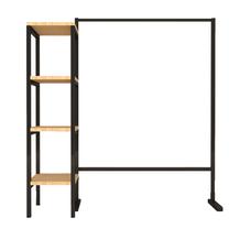 Drabužių kabykla su lentyna Kalune Design Istinye L654, 170 cm, ruda sp./juoda sp.