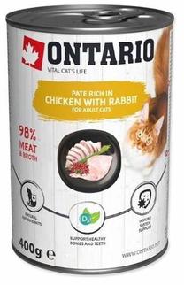 Mitrā kaķu barība Ontario Vital Cats Life, truša gaļa/vistas gaļa, 0.4 kg