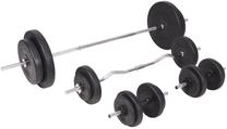 Svarmenų rinkinys VLX Barbell & Dumbbell Set, 165 cm, 90 kg