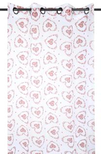 Dienas aizkari Lovely Pauline R6B395001VL, balts krās./rozā krās., 135 cm x 260 cm