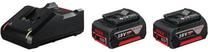 Akumulatora un lādētāja komplekts Bosch GBA 18V 2x4.0Ah + charger GAL 18V-40