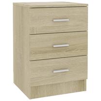 Naktinis staliukas VLX 800456, ąžuolo sp., 56 cm x 38 cm x 35 cm