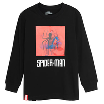 Krekls ar garām piedurknēm, klasisks, zēniem Cool Club Spider-Man LCB2712760, melna krās., 116 сm