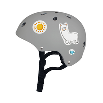 Шлем для катания на роликах KinderKraft Kask, 48-52 см, серый цв.
