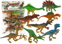 Figūrėlių rinkinys Lean Toys Dinosaur Big Family, 8 vnt., įvairių spalvų