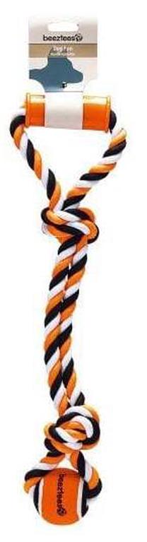 Žaislas šuniui, virvinis Beeztees Puller+Tennis Ball Ya 641301, 50 cm, įvairių spalvų, 50