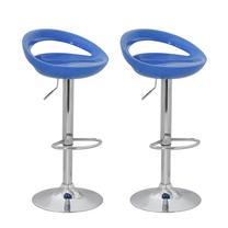 Kėdžių rinkinys VLX, mėlyna, 46 cm x 41 cm x 78.5 - 99.5 cm, 2 vnt.