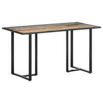 Stalas VLX 320692, ruda sp./įvairių spalvų, 140 cm x 70 cm x 76 cm