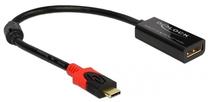 Adapteris Delock 63928 Displayport 1.2 female, USB Type-C male, 0.2 m, melna krās.