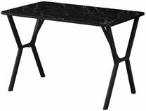 Valgomojo stalas Kalune Design Elma 110, juoda sp., 110 cm x 70 cm x 74 cm