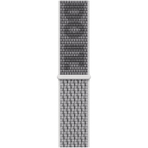 Ремешок Apple, 45mm Nike Sport Loop, белый цв./черный цв.
