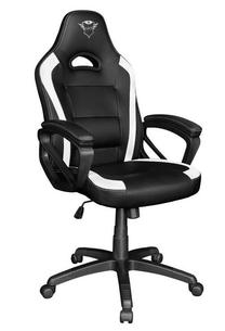 Spēļu krēsls Trust GXT 701 Ryon, 63 x 70 x 127 cm, balta krās./melna krās.