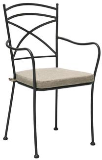 Lauko kėdė Garden4you Riviera, juoda sp./smėlio ruda sp., 53 cm x 51 cm x 92 cm