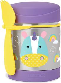 Termosas maistui Skip Hop Zoo Unicorn, 325 ml, 3 m., nerūdijantysis plienas, sidabro sp./violetinė sp.