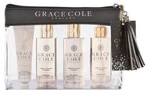 Kūno priežiūros rinkinys Grace Cole Luxury Travel Essentials Vanilla Blush & Peony, 4 vnt.