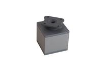 Baldų kojelė, 6 cm x 6 cm, 6 - 8 cm, pilka