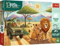 Dėlionė Trefl Inspired by Nature Lions 16593, 41 cm x 27 cm, 100 vnt., įvairių spalvų