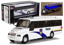 Žaislinis autobusas Police, mėlyna sp./balta sp.