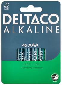 Baterijas Deltaco LR03-4B, AAA, 1.5 V
