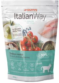 Sausas kačių maistas Italian Way Ideal, žuvis, 0.4 kg