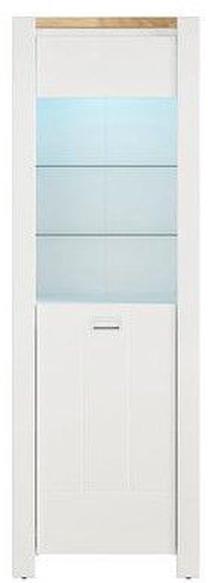 Vitrina Dreviso REG1W, balta sp., 65.5 cm x 41.5 cm x 195.5 cm
