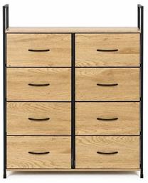 Kumode ModernHome GIC-C106-19, brūna krās./melna krās., 107 cm x 80 cm x 24 cm