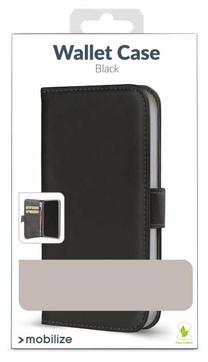Telefono dėklas Mobilize Classic Gelly Wallet Book, juoda sp., Xiaomi