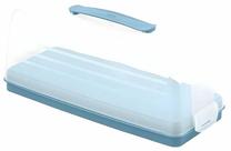 Tordi transpordikast, kaanega Curver, 35.3 cm x 14.2 cm, 15 cm, Läbipaistev v./Sinine v.