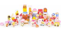 Деревянный кирпич EcoToys Candy City ME433