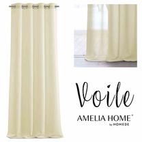 Дневной занавес AmeliaHome Voile, бежевый цв., 140 см x 270 см