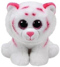 Mīkstā rotaļlieta TY Beanie Babies White tiger Tabor, balta krās./rozā krās., 15 cm
