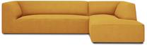 Kampinė sofa Micadoni Home Ruby 4 Seats, geltona sp., dešininė, 273 x 180 cm x 69 cm