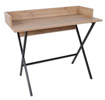 Rakstāmgalds Kalune Design Monaco 811MDD3817, 100 cm x 89 cm, 50 cm, ozola krās./melns krās.