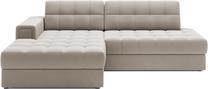 Kampinė sofa - lova Blezalt Sola, smėlio sp., kairinė, 240 x 150 cm x 82 cm