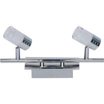 Valgusti kohtvalgusti Adrilux Ceres 2, LED, 2 x 5 W, valge v. / hõbe v.