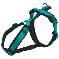 Petnešos šunims Trixie Premium Trekking, mėlyna sp./pilka sp., 360 - 440 mm x 15 mm, 36-44