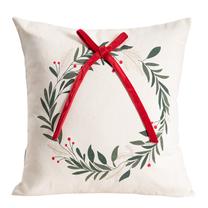 Kalėdinis dekoratyvinės pagalvėlės užvalkalas Homla Nayobe 758201, balta/raudona/žalia, 45 cm x 45 cm