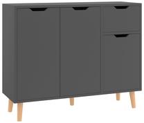 Komoda VLX Chipboard, pilka sp., 72 cm x 90 cm x 30 cm