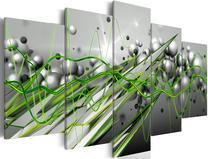 Akrilo stiklo reprodukcija Artgeist Green Rhythm, 40 cm x 100 cm