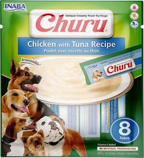 Gardums suņiem Inaba Churu Chicken & Tuna, vistas gaļa/tunzivis, 0.16 kg, 8 gab.