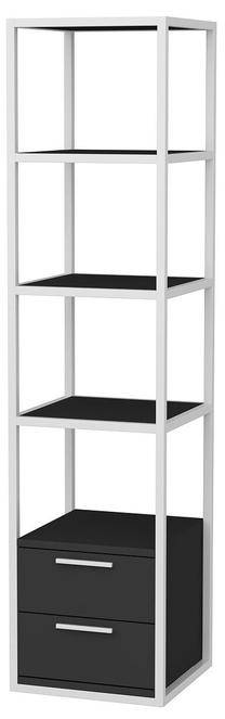 Pastatoma lentyna Kalune Design Robbins 322RTC1123, antracito sp./balta sp., 160 cm x 39 cm x 39 cm