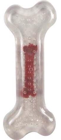 Žaislas šuniui, tąsymui Flamingo Wissal Bone, 9 cm, skaidri sp., S