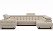 Kampinė sofa Fectory, smėlio sp., 205 x 346 cm x 93 cm
