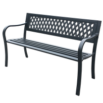 Lauko suoliukas Garden Line 2903, juoda sp., 125 cm x 53 cm x 77 cm