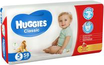 Sauskelnės Huggies, 5 dydis, 25 kg, 58 vnt.