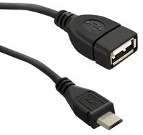 Vads Qoltec USB 2.0 A female, Micro USB B male, 0.2 m
