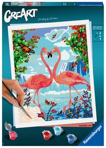 Картина по номерам Ravensburger CreArt Flamingos in Love