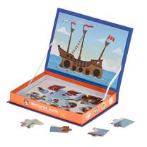 Magnētiskā rotaļlieta Magnetic Book Pirate Ship, 3.5 cm, daudzkrāsaina, 30 gab.