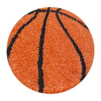 Kilimas vidaus Ayyildiz Fun Basketball, juoda sp./oranžinė sp., 100 cm x 100 cm
